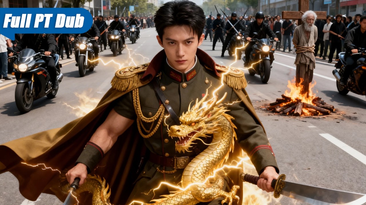 Todos queriam queimar velho, mas filho é deus da guerra dragão dourado e surpreende a todos.