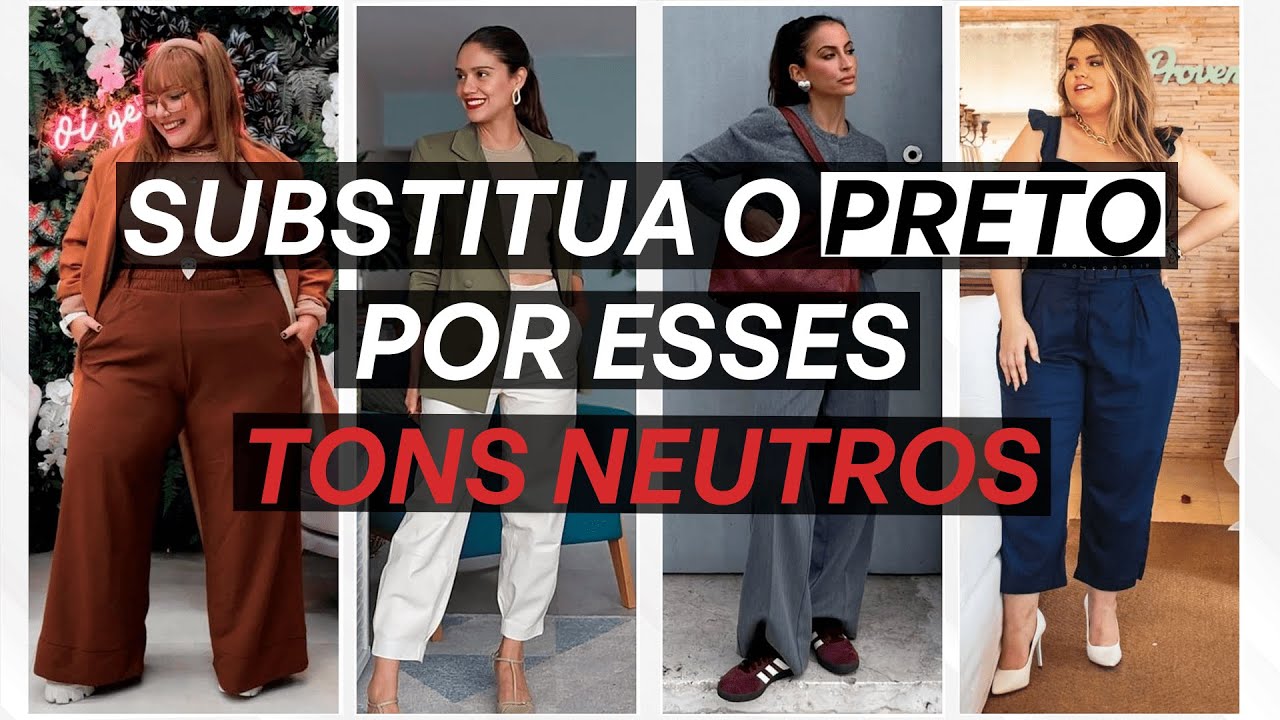 Substitua o preto por esses tons neutros