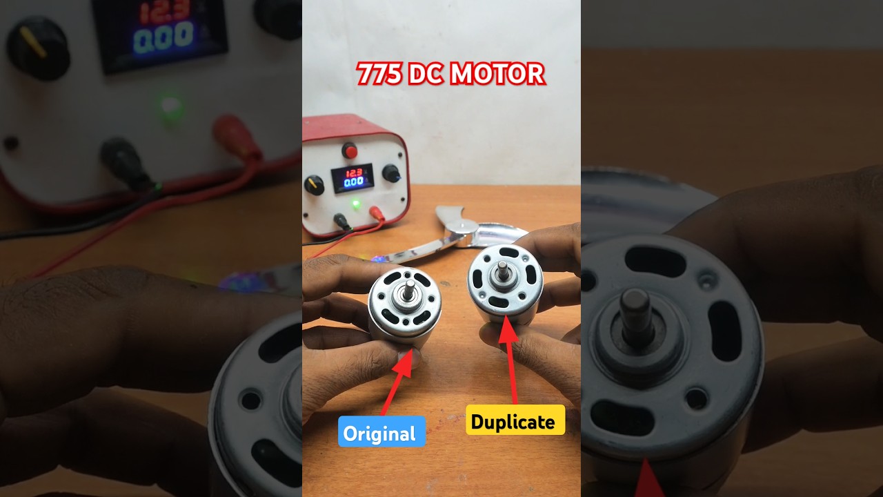 Original 775 DC Motor VS Duplicate 775 DC Motor #shorts #ytshorts #775 #dcmotor