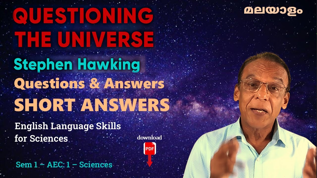 QUESTIONING THE UNIVERSE - Stephen Hawking - SHORT QUESTIONS & ANSWERS - Question Answer