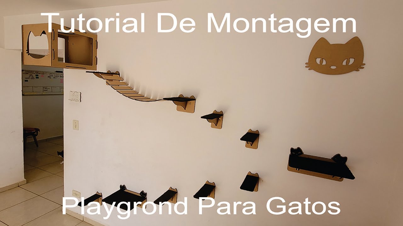 Tutorial De Montagem  - Playground para Gatos - RF - Laser