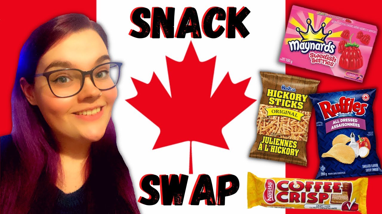 Trying Canadian Snacks For The First Time! | Snack Swap From Canada to Scotland 🍁