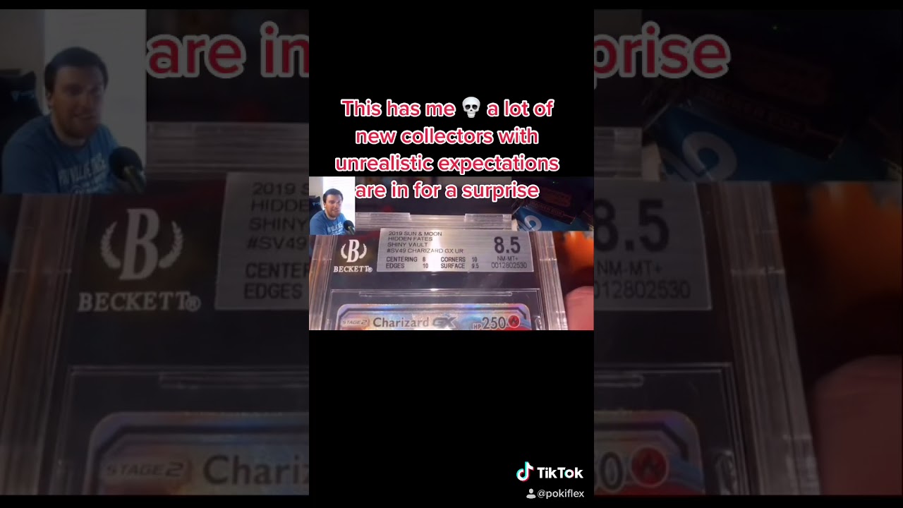 Pok&eacute;mon charizard Surprised card grade Beckett