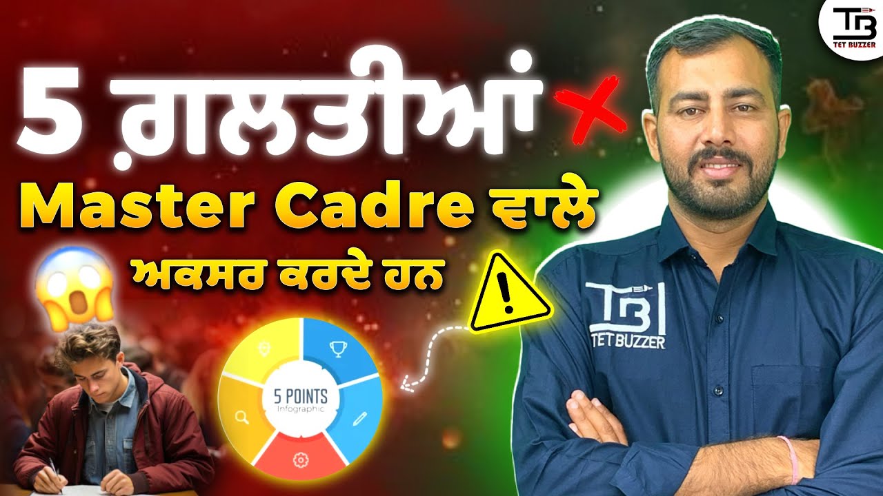 ⚠️5 ਗ਼ਲਤੀਆਂ - 😱Master Cadre &rsquo;ਚ ਨਾਕਾਮੀ ਦੇ 5 Biggest Reasons!
