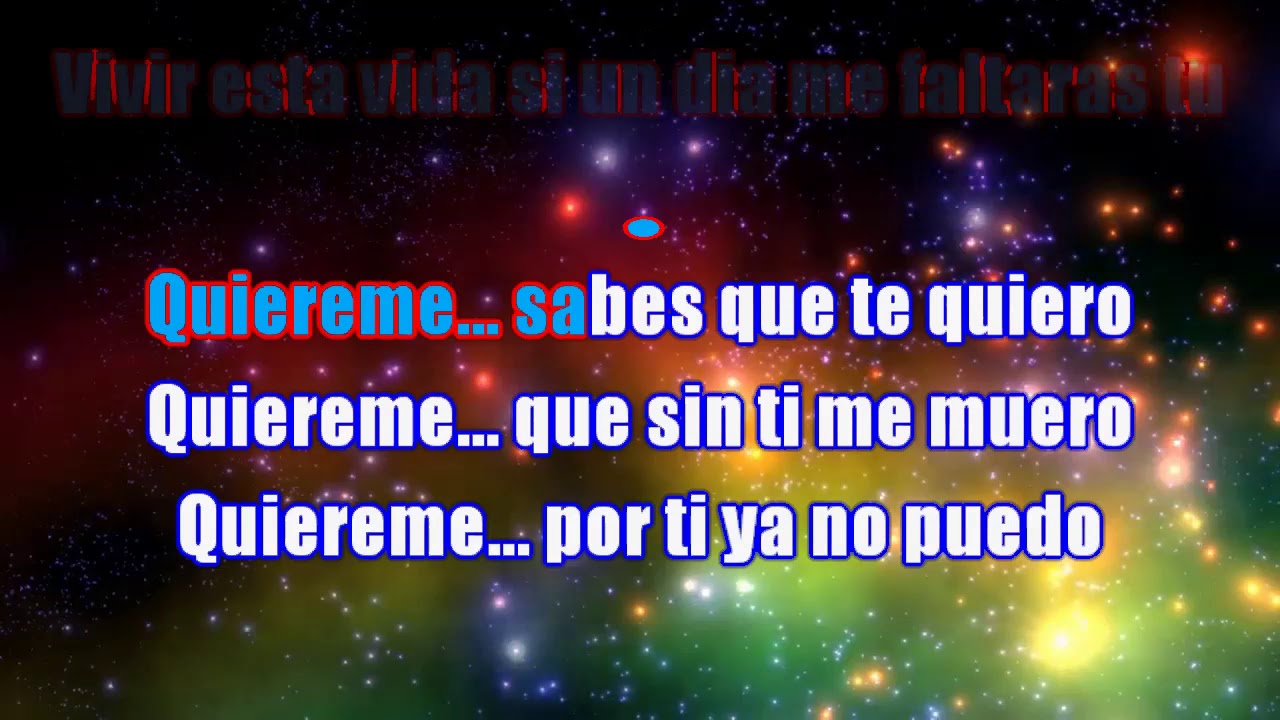 Sonido Mazter quiereme Karaoke