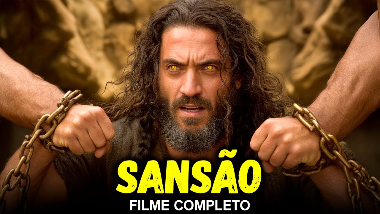 A História Completa de Sansão (Filme Completo 2025) O trágico fim da FORÇA DE DEUS