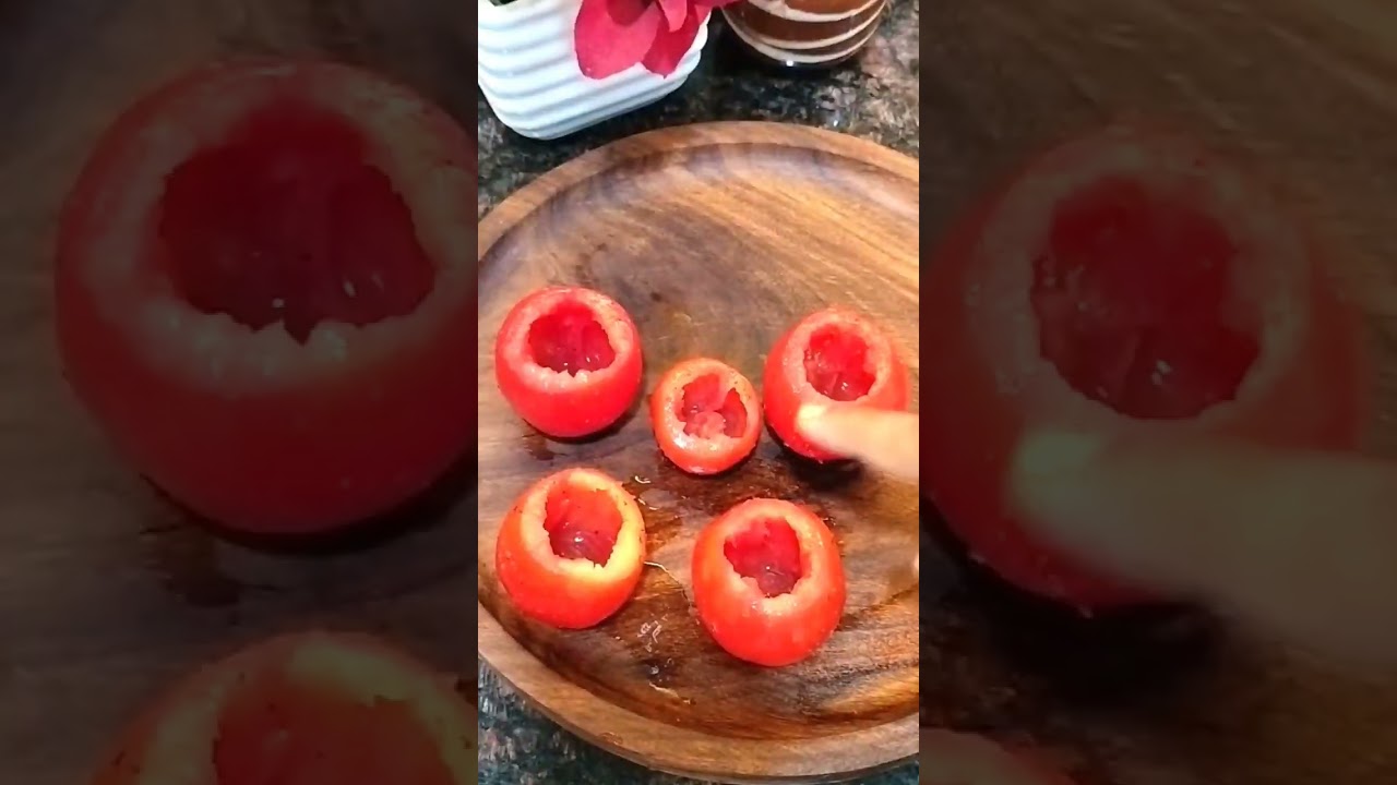 Delicious Stuffed tomatoes #short #shorts #viral #recipe #newrecipe #tomato