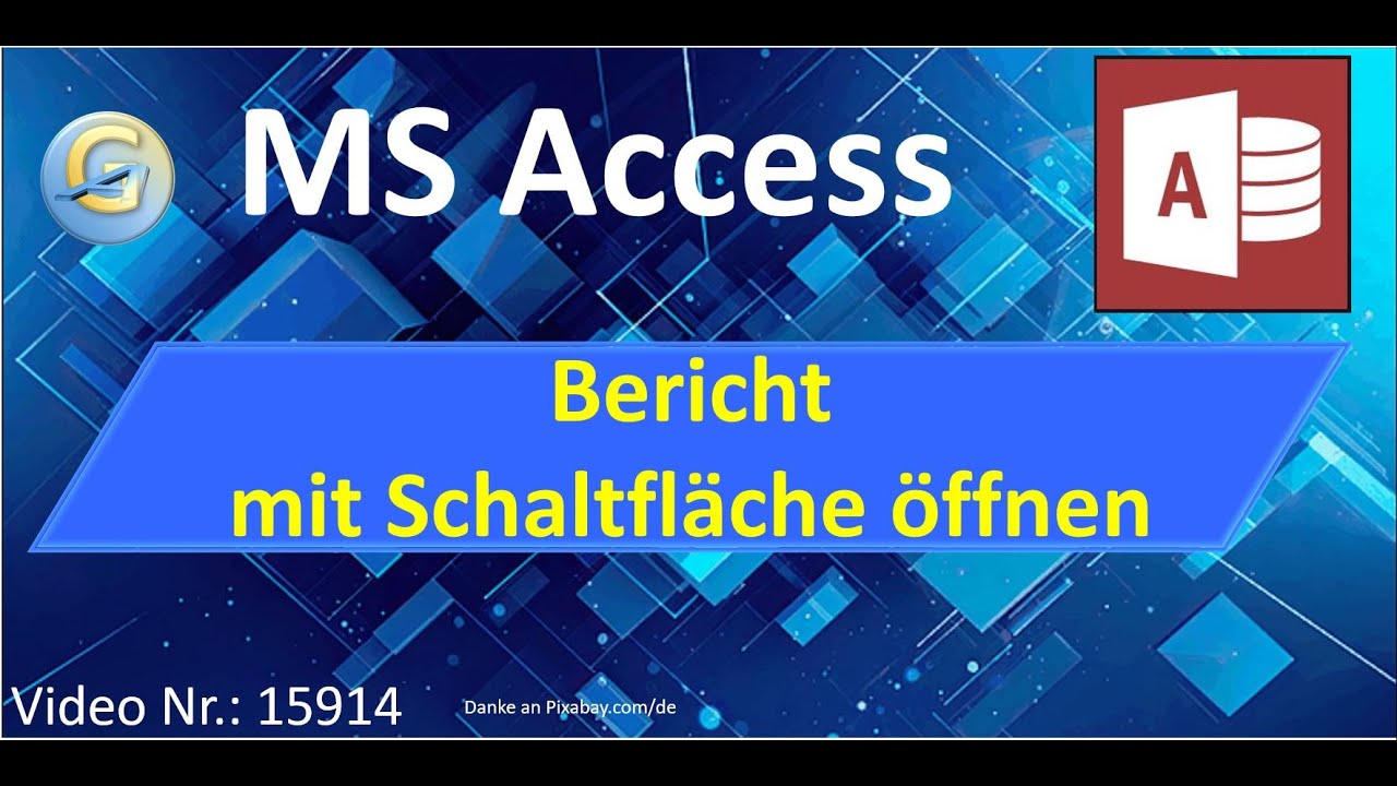 #msaccess | Bericht mit Button öffnen – kein VBA nötig!“ | Tipp 15914 | deutsch | Andreas Ganster