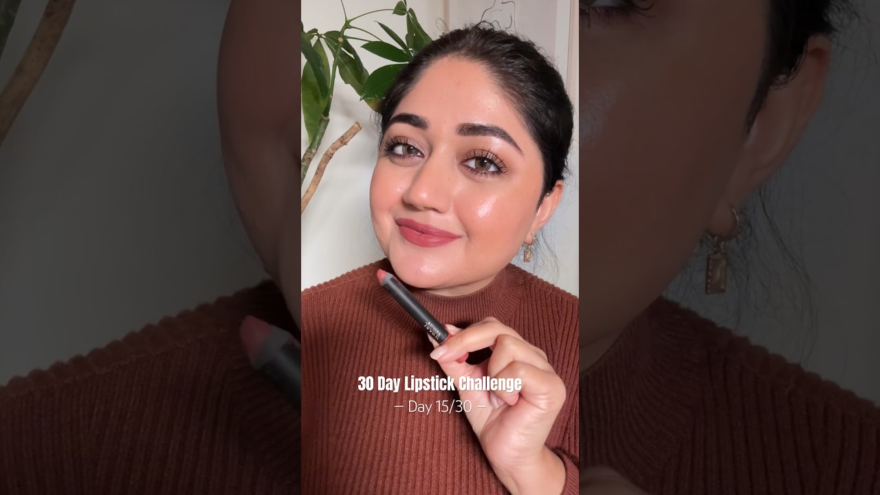День 15/30: испытание помады: матовый карандаш для губ Nykaa Matte-licious Lip Crayon &lsquo;Jade Rose&rsquo;