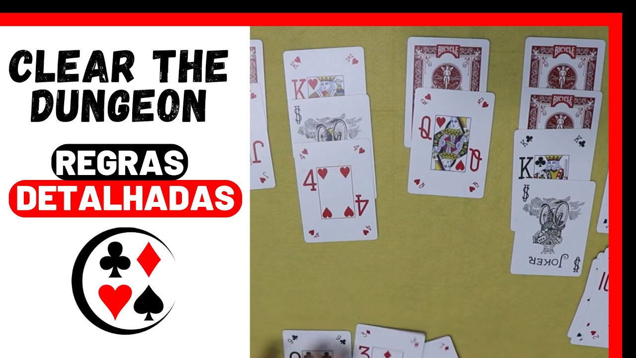 Como Jogar CLEAR THE DUNGEON - Jogo de Baralho ♣️♦️♠️♥️