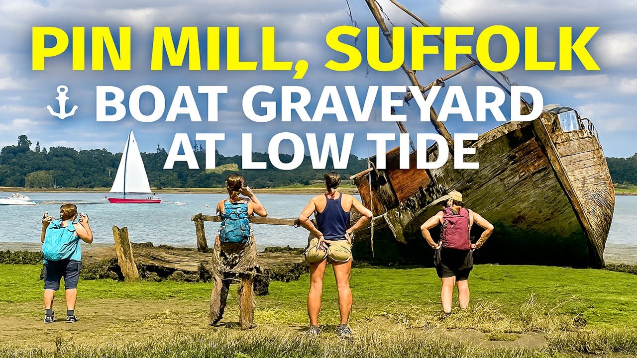 ⚓ Boat Graveyard at Pin Mill | Suffolk Estuary Walk at Low Tide