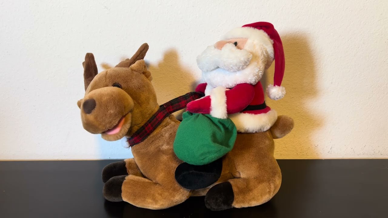 Avon Christmas 2001 Animated Santa And Dasher Duet