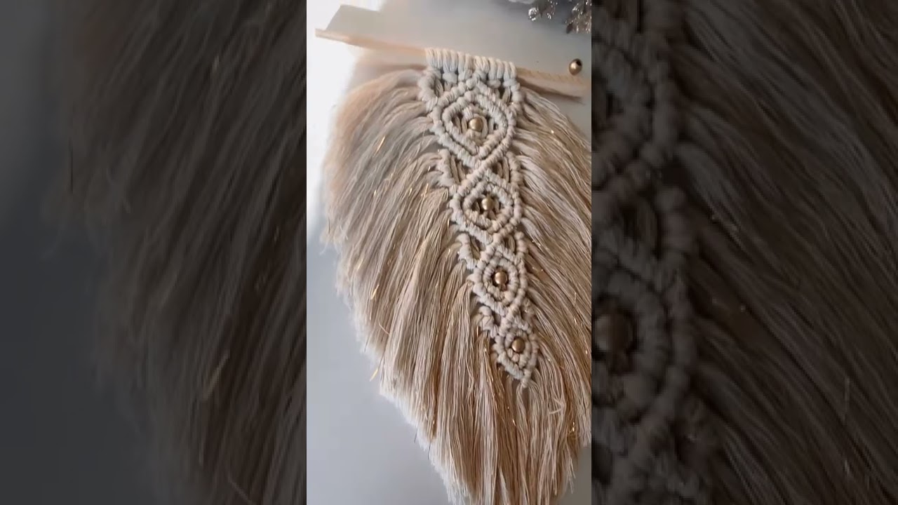 How to Create a BEAUTIFUL Macrame Feather Wall Hanging
