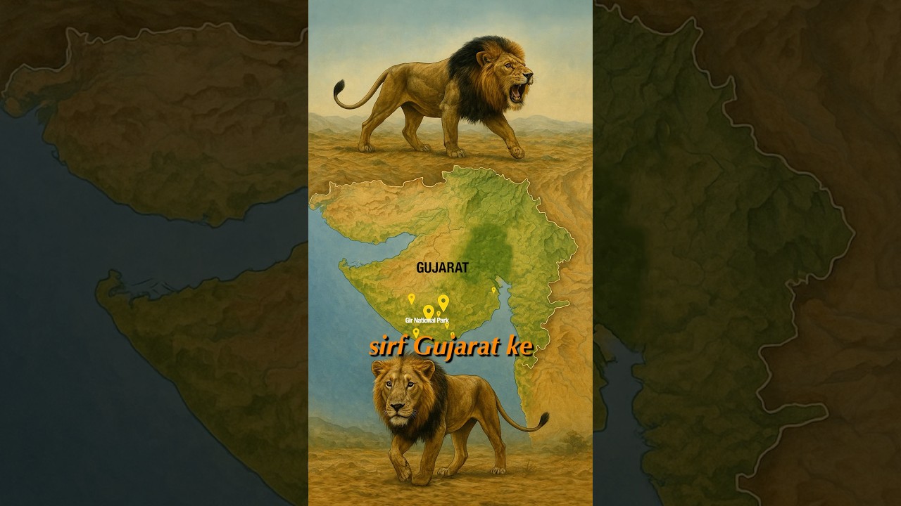 Asiatic Lions are only found in Gir, Gujarat 