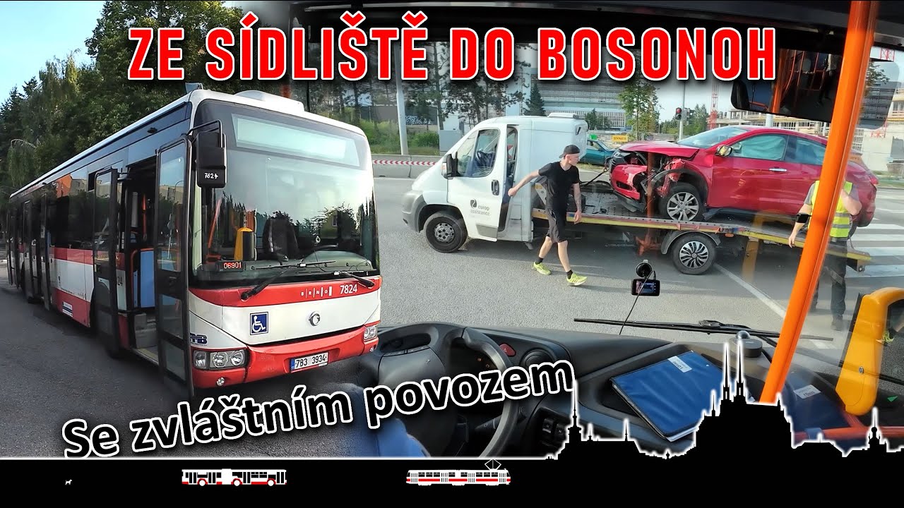 Jakoby znovu v autoškole - Crossway na lince 69 🚌 Cab view bus Brno