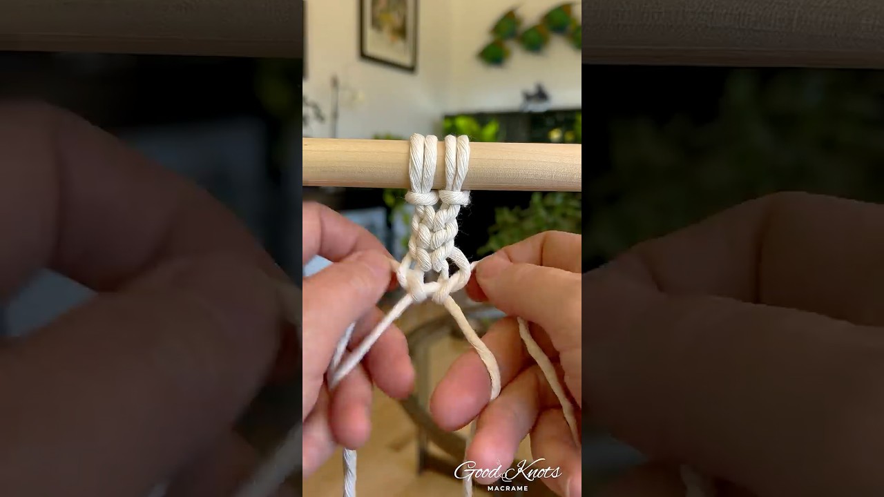 Macrame Tutorial: Endless Falls Knot Variation #macrame  #macrameknot #macrametutorial #diy