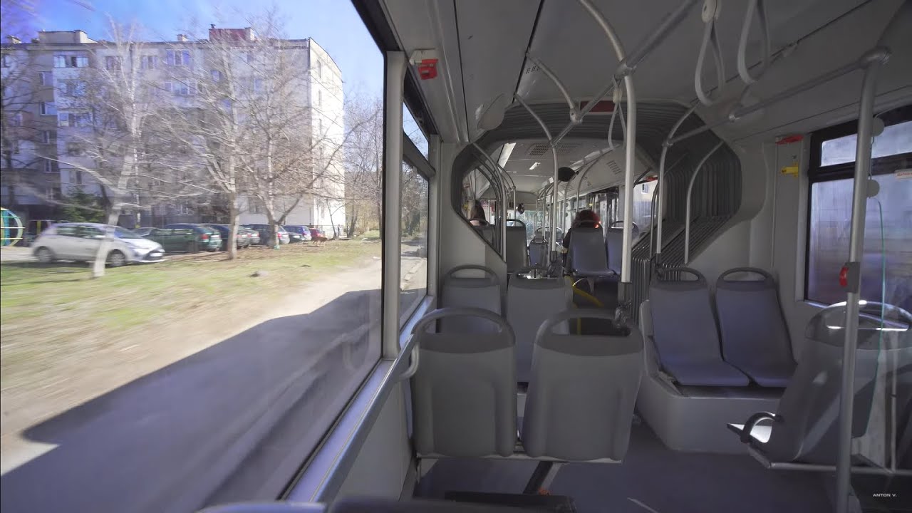 Bulgaria, Sofia, bus 85 ride from ж.k. Хаджи Димитър to Пгхмбт проф. п. райков