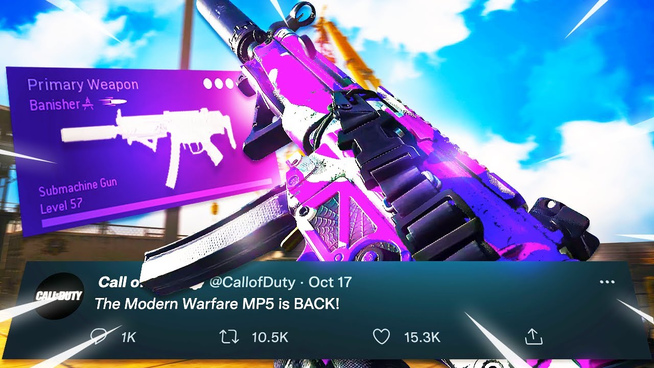 The MW MP5 is BACK in Warzone Season 6! 🤯 (Best MP5 Class Setup)