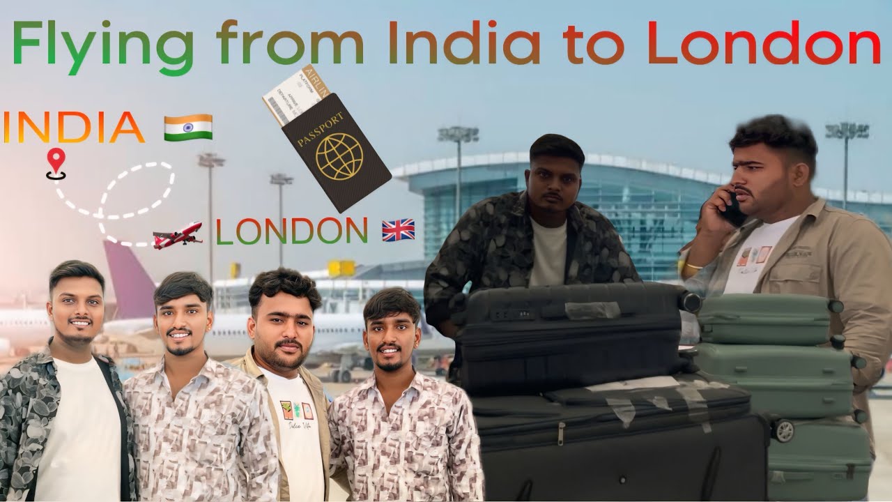 Flying from India 🇮🇳 to London🇬🇧|| ANNAYA & MAMAYA || #london #india #airport #hyderabad #ytstudio