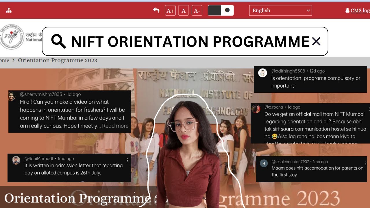 Nift Orientation Programme #niftmumbai #niftorientationday #nift #bftech #viral #trending #explore