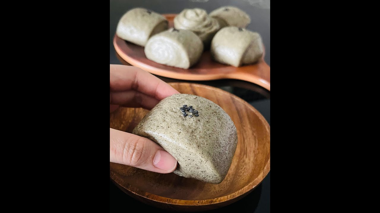 Black Sesame Mantou 黑芝麻馒头｜Thermomix 美善品
