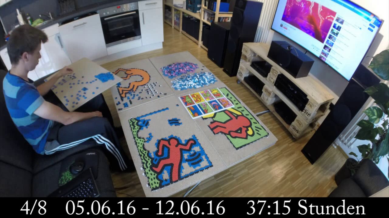 32000 Teile Puzzle Time Lapse Keith Haring Double Retrospect Ravensburger