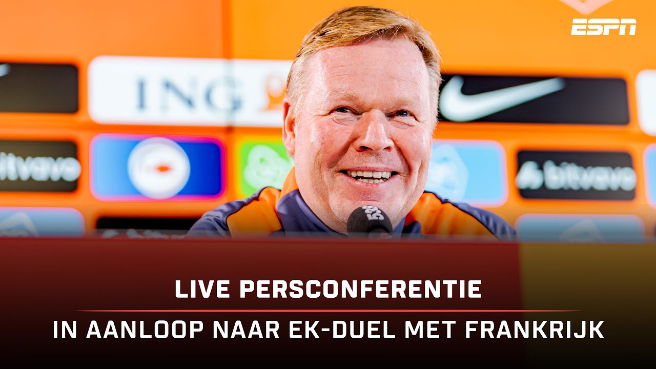 Persconferentie Ronald Koeman en Frenkie de Jong in aanloop naar Nederland - Spanje 🎙️