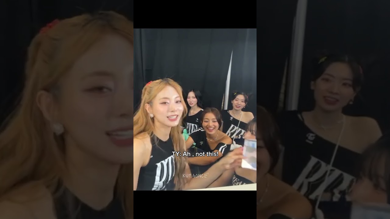Someone is sulking 😏 #sana #twice #tzuyu