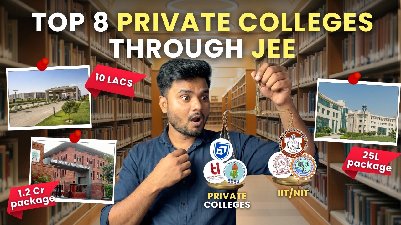 Top Private Engineering Colleges Through JEE Main 🔥 (Better Than NITs?) #jeemains