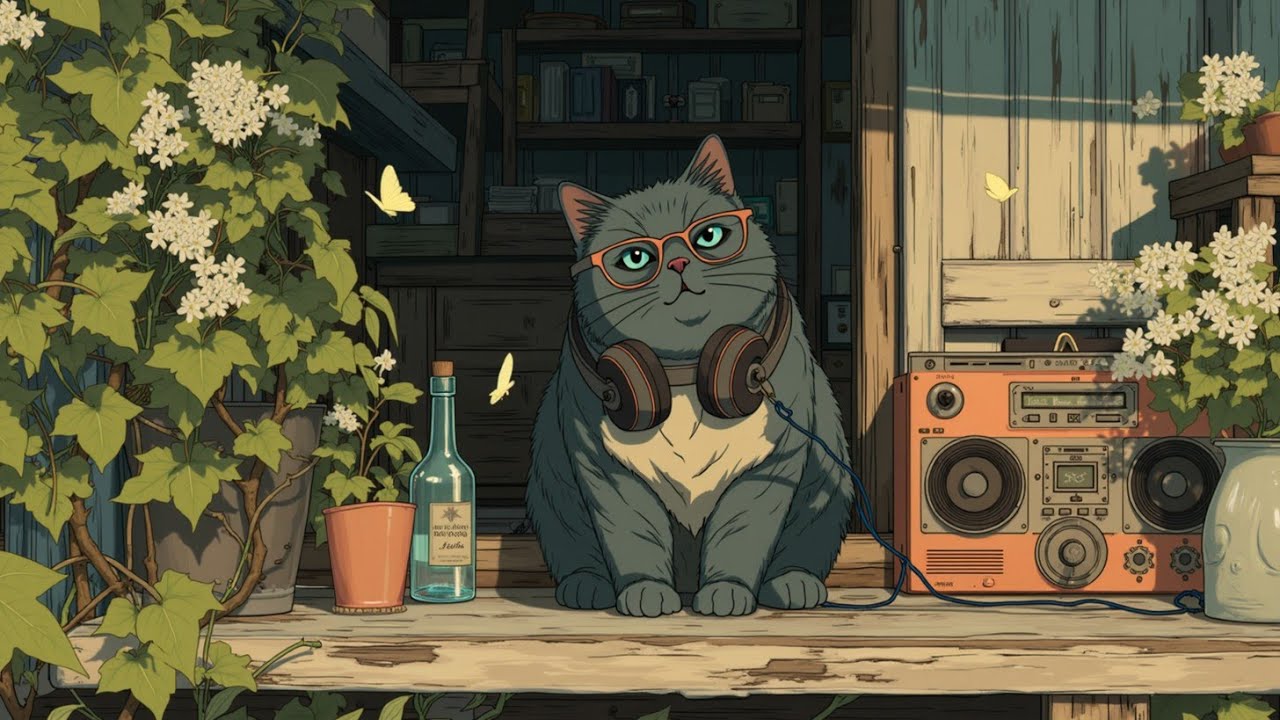 Уютные Лофи Хип-Хоп Биты для Учебы и Фокуса 🌿 Расслабляющие Кошачьи Атмосферы