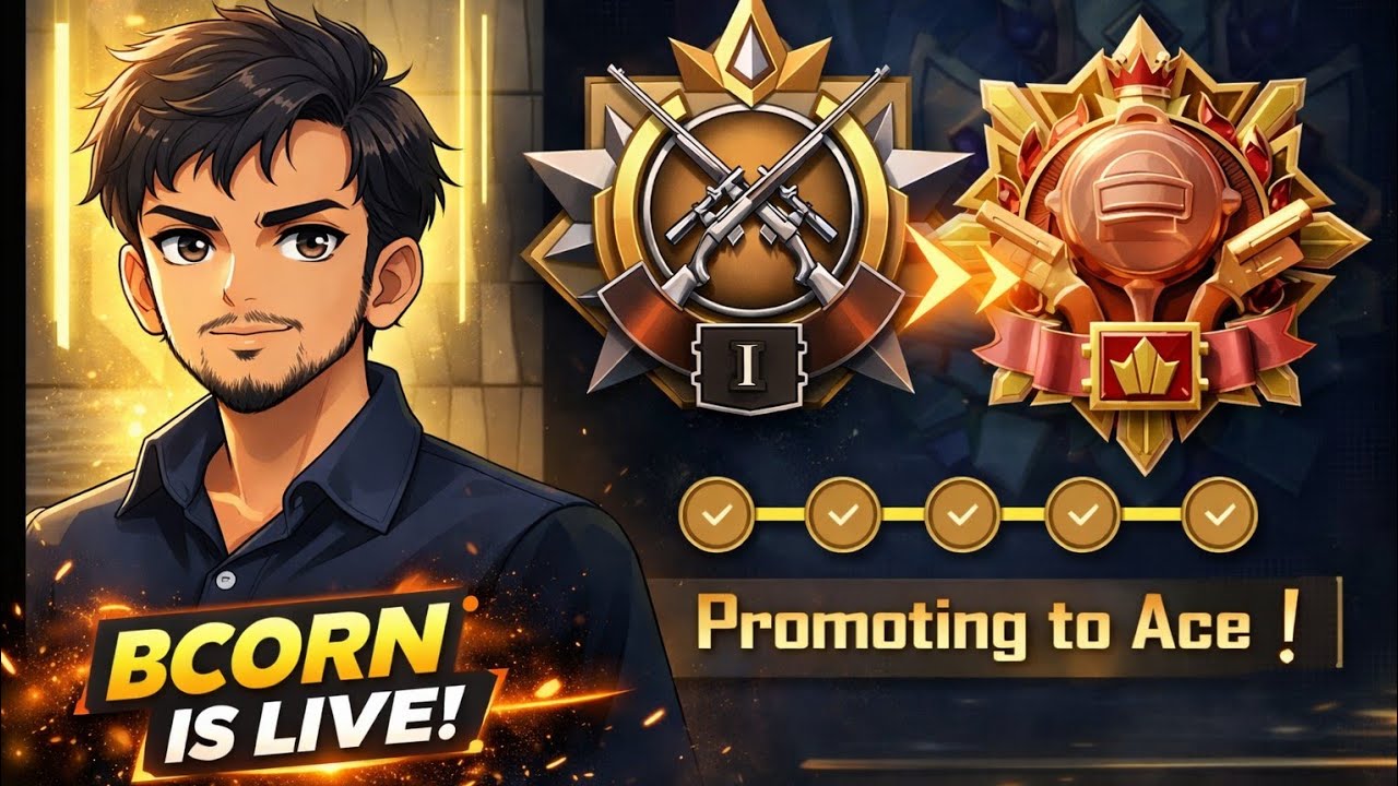 RANK PUSH BGMI | BCORN | LIVE
