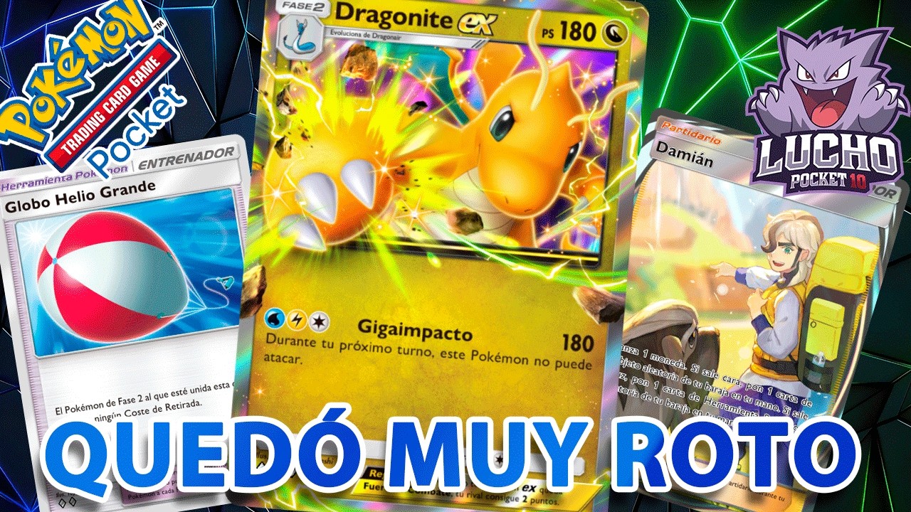 AL PARECER NADIE SE DIO CUENTA DEL ENORME BUFF de DRAGONITE EX GRACIAS AL GLOBO HELIO y DAMIAN