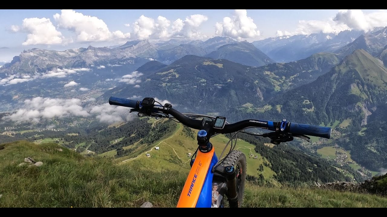 Mont Joly à St Gervais Mont Blanc, E-Bike.