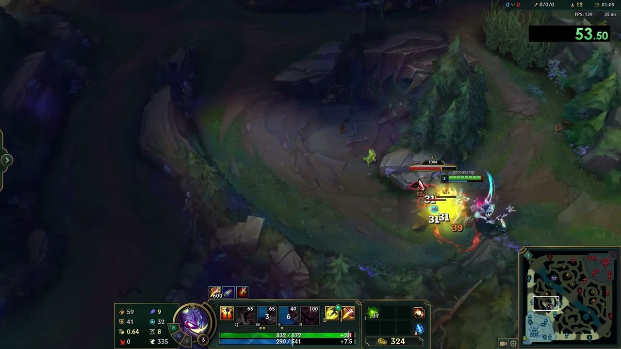 [Season 14.5] Fiddlesticks Jungle Clear 3:00 Raptors Start Full Clear