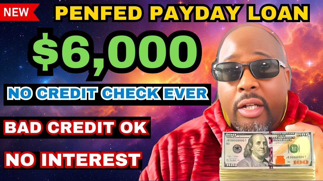 Этот заём до зарплаты PenFed в размере 6000 долларов США мгновенно одобряется любому человеку с п...