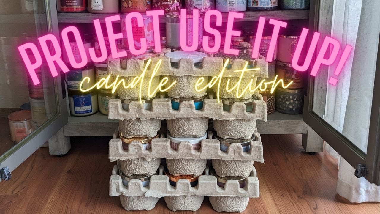 PROJECT USE IT UP! BATH AND BODY WORKS CANDLES!