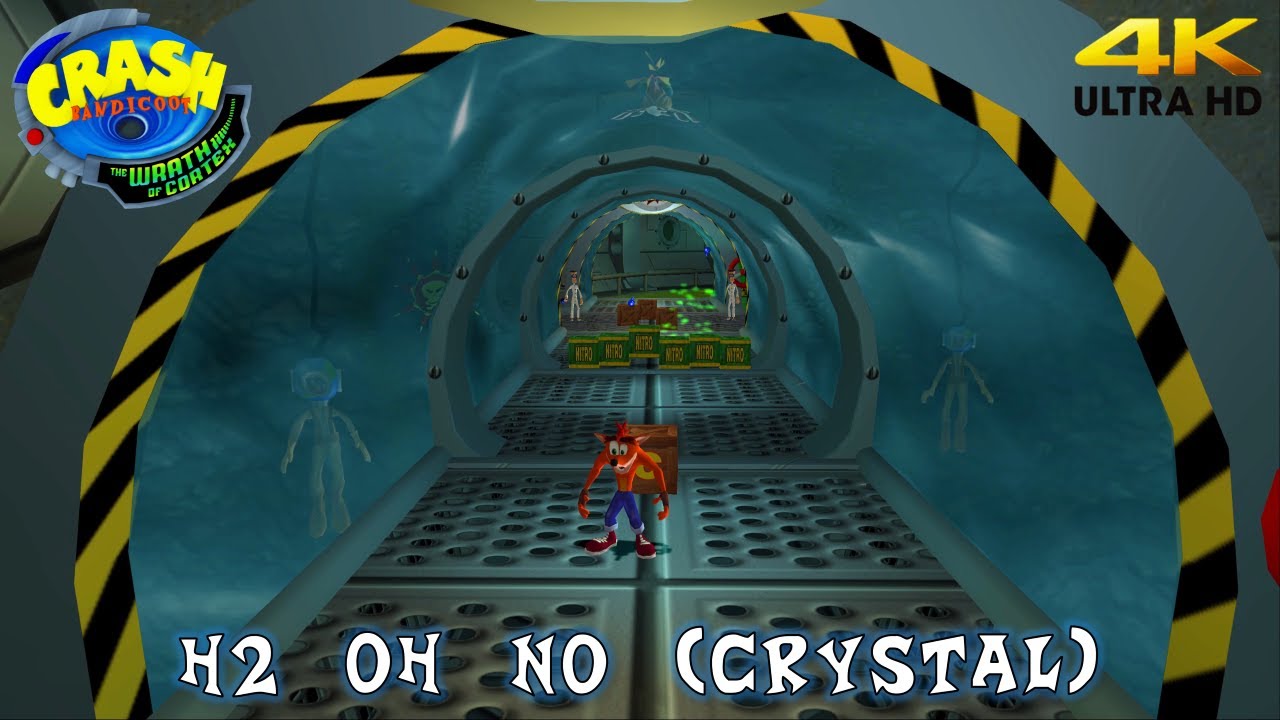 Crash Bandicoot The Wrath of Cortex 'H2 Oh No' (Crystal) Walkthrough (4K)