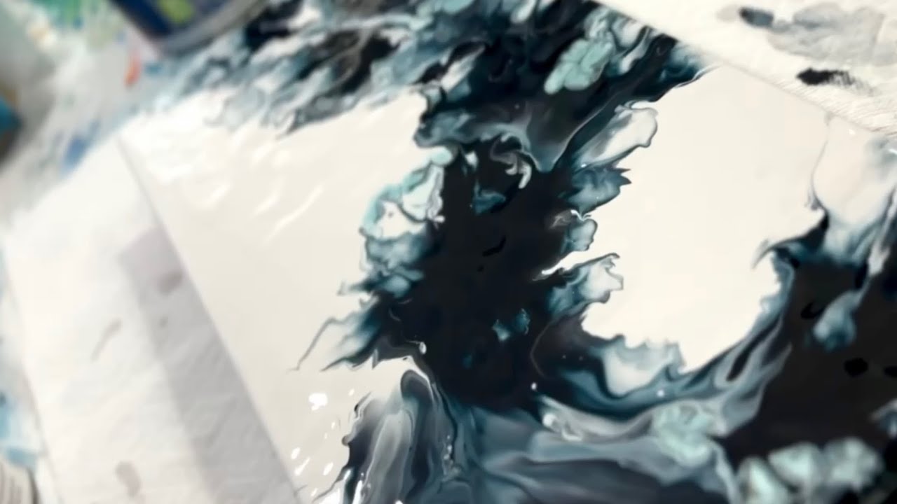 Hidden Image?  Fluid Art Dutch Pour Painting