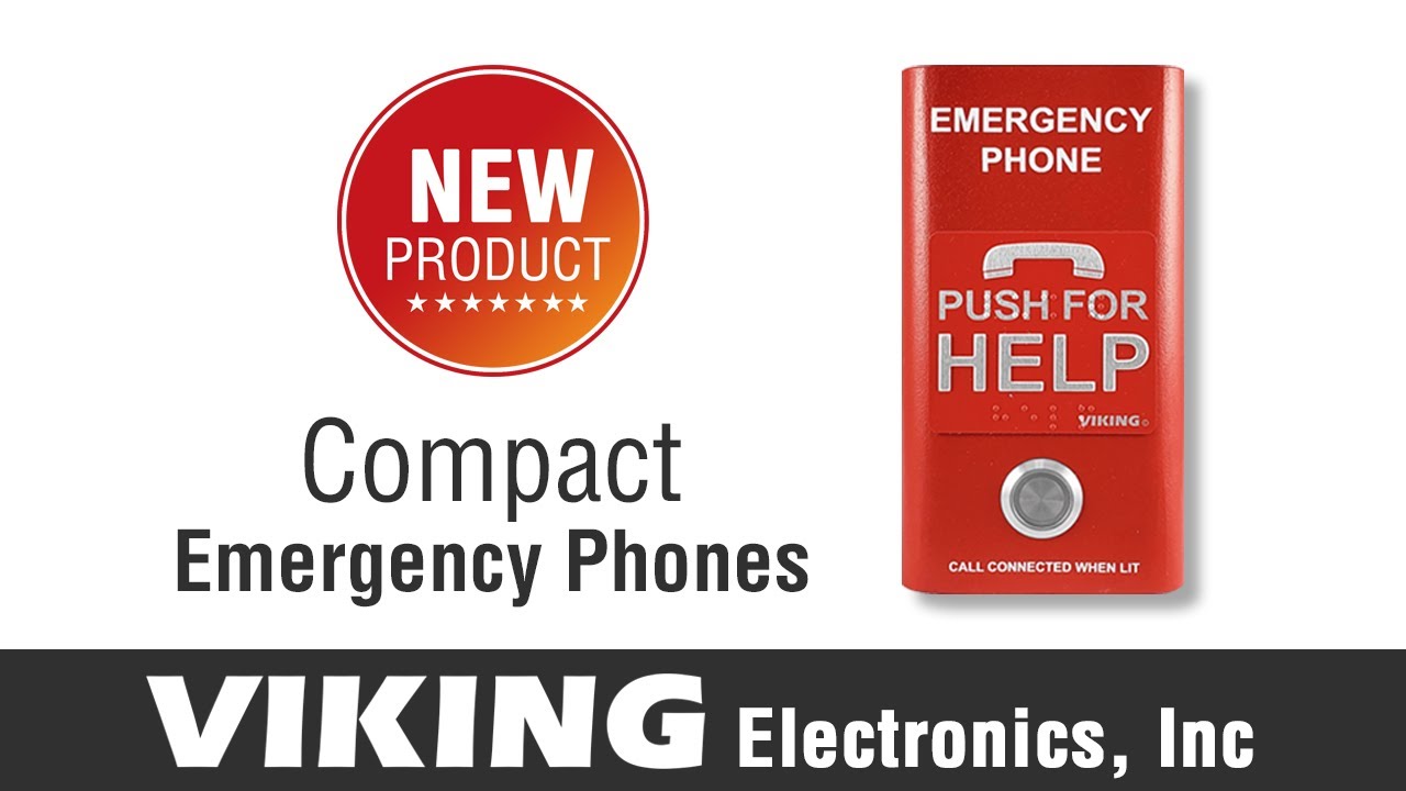 Compact Emergency Phones | E-1600 Series by Viking Electronics