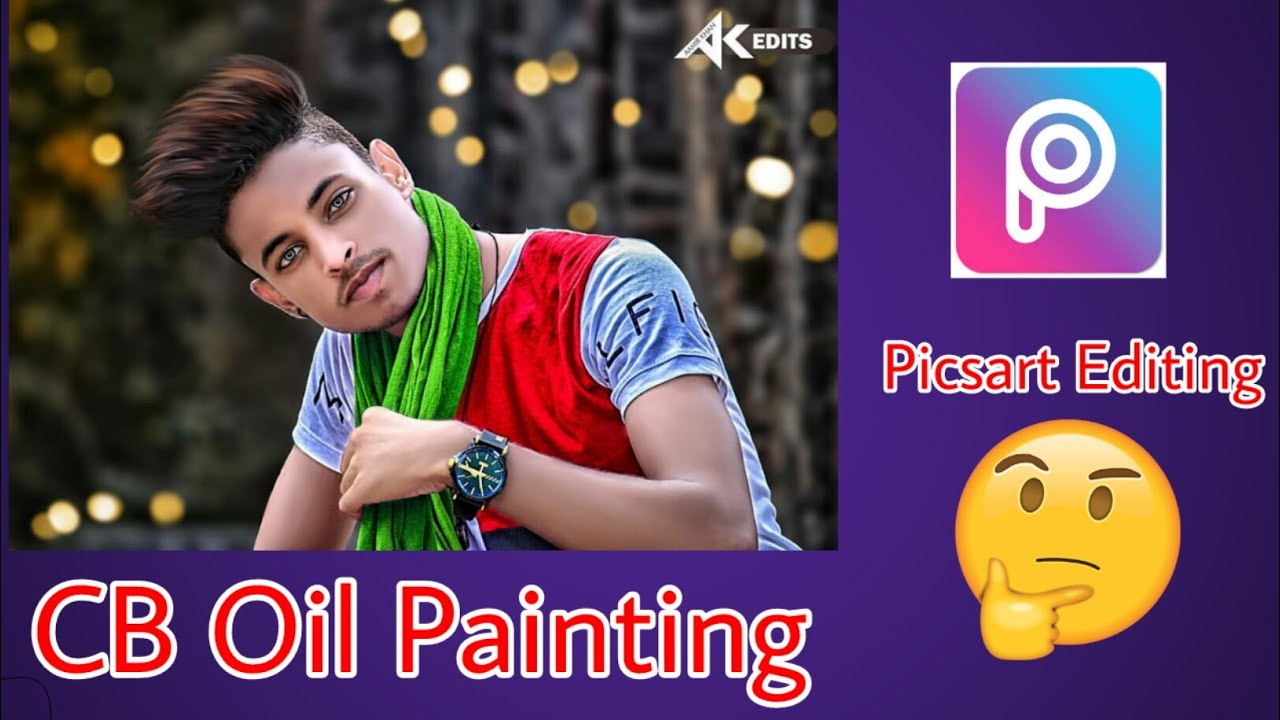 CB  oil painting in picsart || CB edit smooth face skin in picsart ||