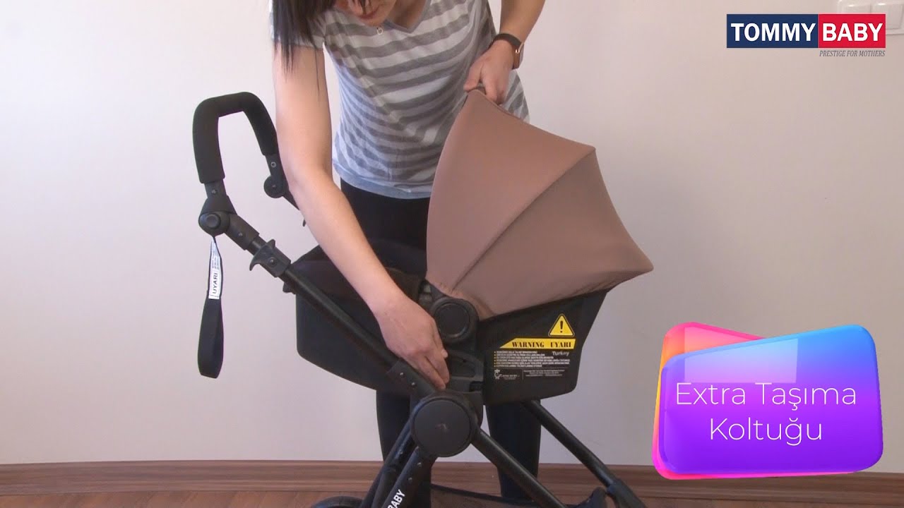 Tommybaby Handy Black New Travel (Seyahat) Sistem Bebek Arabası Nasıl Kurulur ?