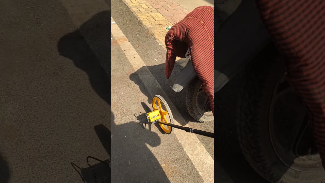 how to measure road marking length with rodometer meter #rodometer #roadmarking