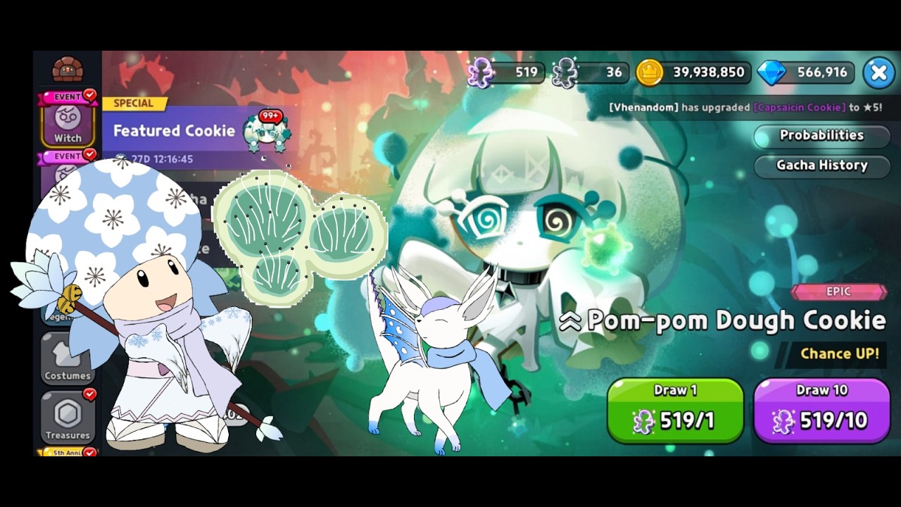 Cookie Run Kingdom Episode 71 (Pom Pom Dough Cookie Gacha, too many events...) (JP Voiced)