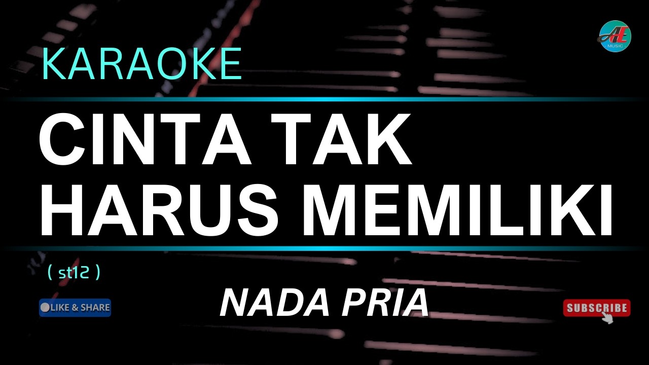 KARAOKE CINTA TAK HARUS MEMILIKI ( St12 ) Nada PRIA