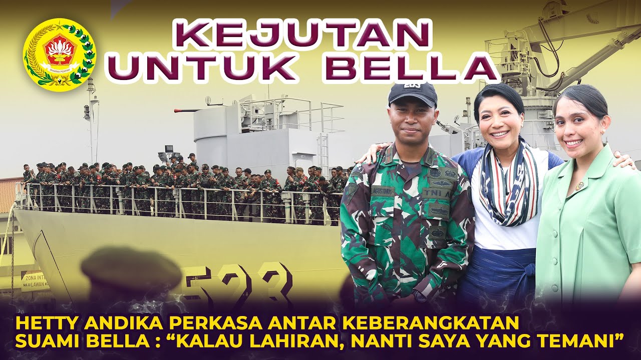 Hetty Andika Perkasa Antar Keberangkatan Suami Bella : Kalau Lahiran Nanti Saya yang Temenin