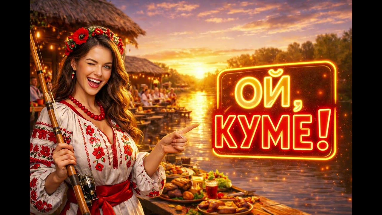 Рибалка з Кумом 🔥 Ой, куме, який довгий... | Найвеселіша застільна пісня про рибалку 🪗🇺🇦