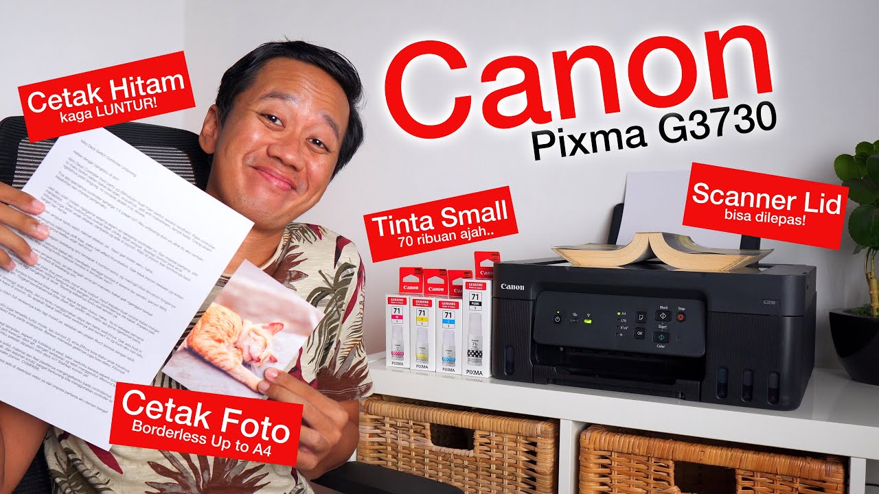 Canon PIXMA G3730 Review - Printer Ink Tank Multifungsi Wireless Andalanku 😎