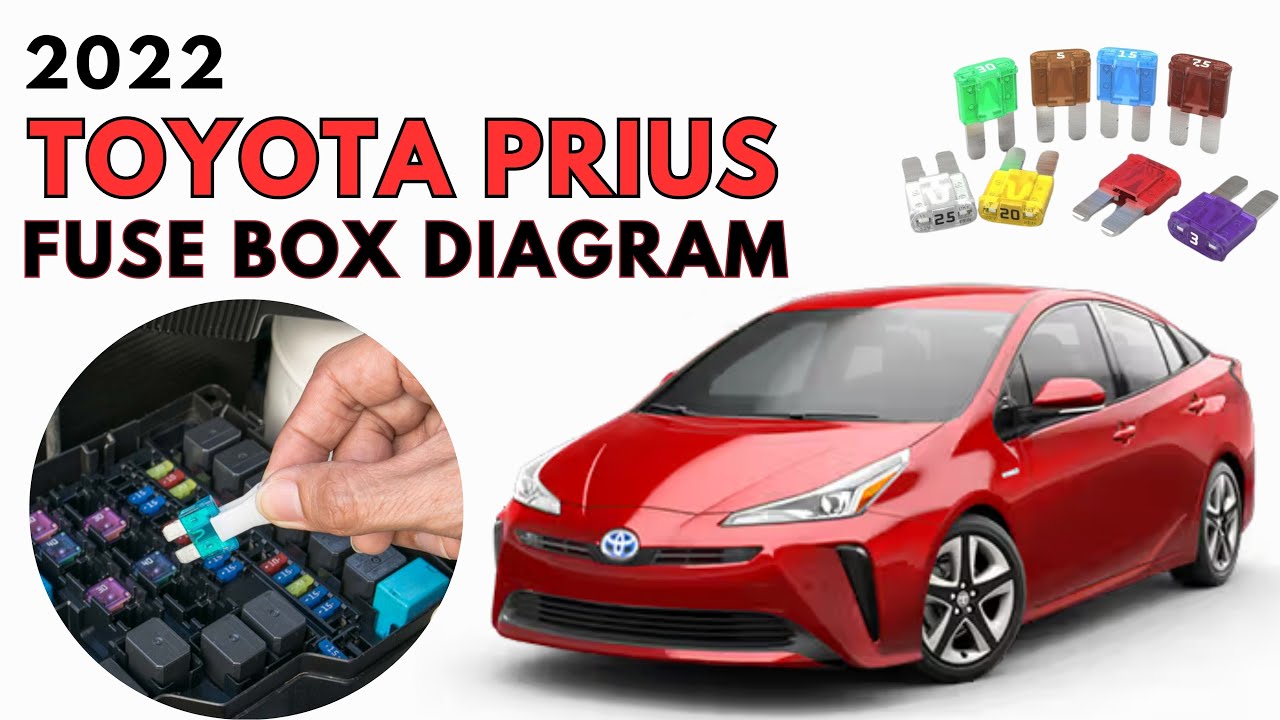 Схема и расположение блока предохранителей Toyota Prius 2022 года. Руководство пользователя