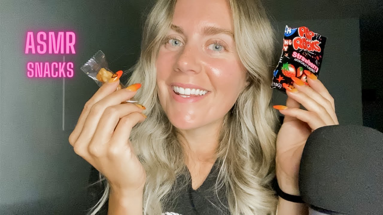 Eating ASMR with a Whisper Ramble (crunchy snacks)
