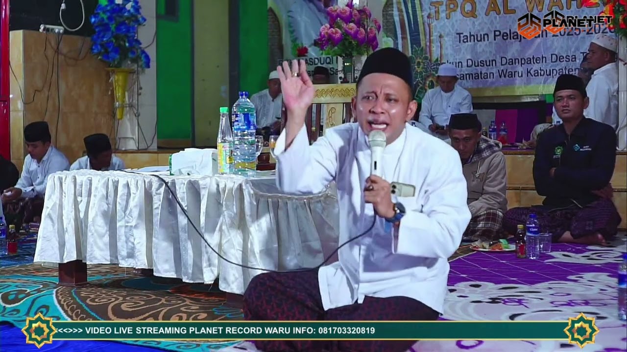 KH. MASDUQI NURUDDIN HASBULLAH Di TPQ  al wahediy tagangser laok waru pamekasan